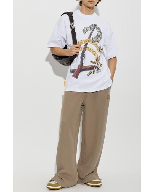 PDF White T-Shirt With Print for men