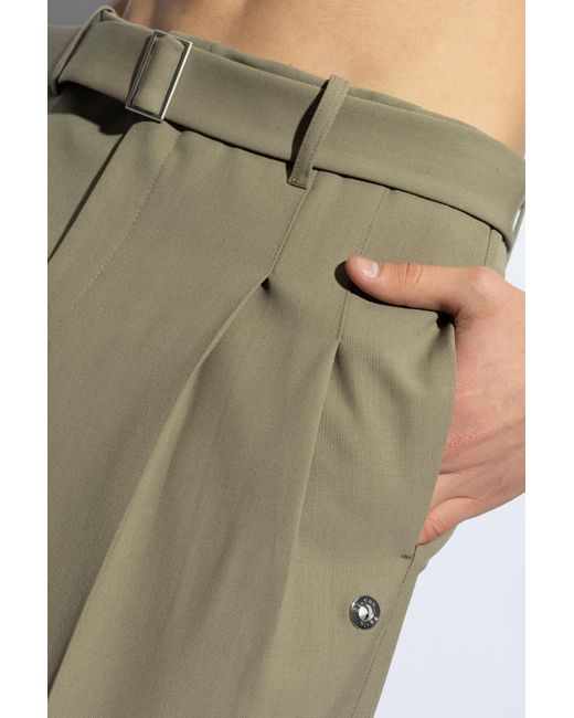 Etudes Studio Green Pleat-front Trousers, for men