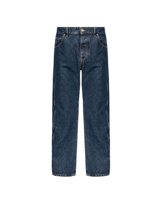 Ferragamo Blue Jeans With Logo for men