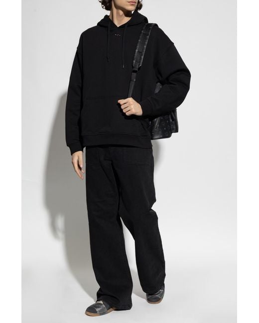 DIESEL Black Hoodie 'S-Boxt-Hood-Dco' for men