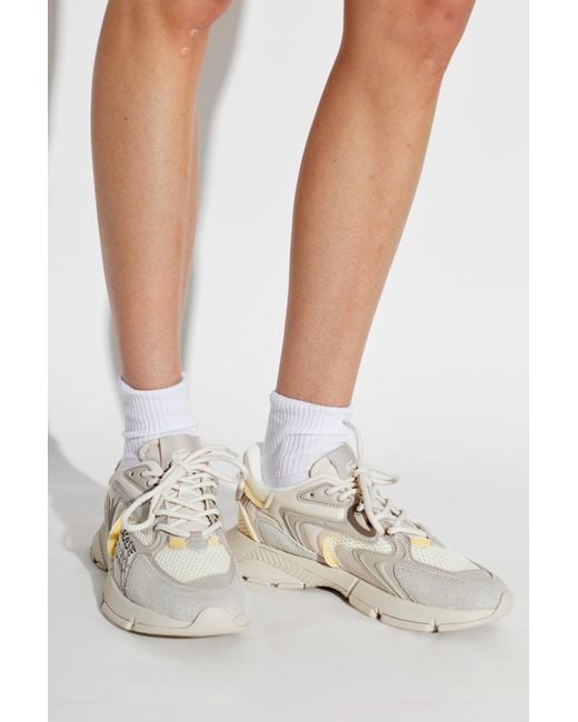 Lacoste White 'L003 Neo' Sports Shoes