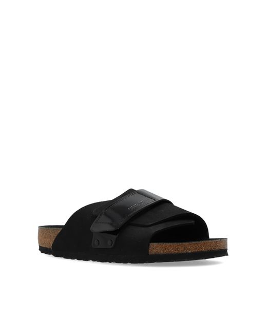 Birkenstock Black 'kyoto' Slides, for men