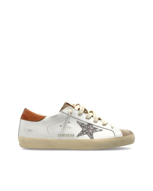 Golden Goose Deluxe Brand White 'Super-Star' Sports Shoes