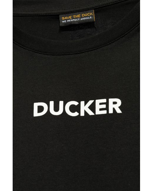 Save The Duck Black Printed T-Shirt for men