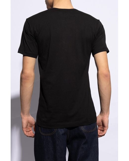 Comme des Garçons Black T-shirt With Logo, for men