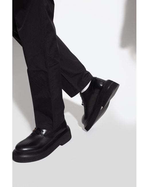 Marsèll Leather Derby Shoes in Black for Men | Lyst