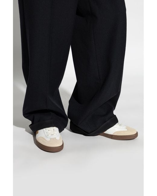 Veja Black Sports Shoes Volley O.T. Leather for men