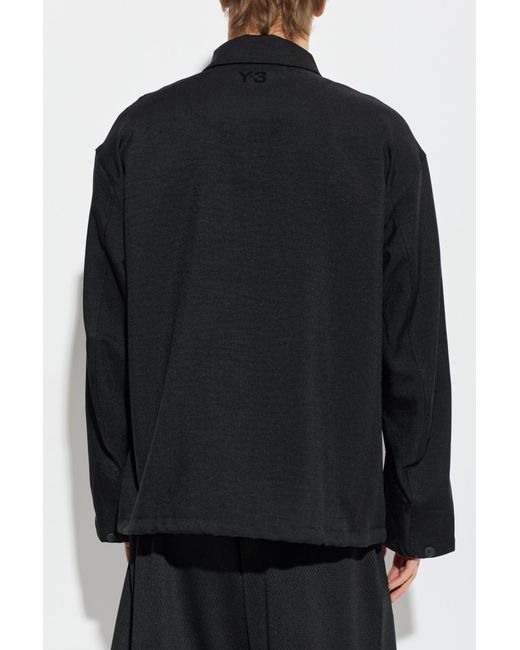 Y-3 Black Jacket With 'Vintage' Effect for men