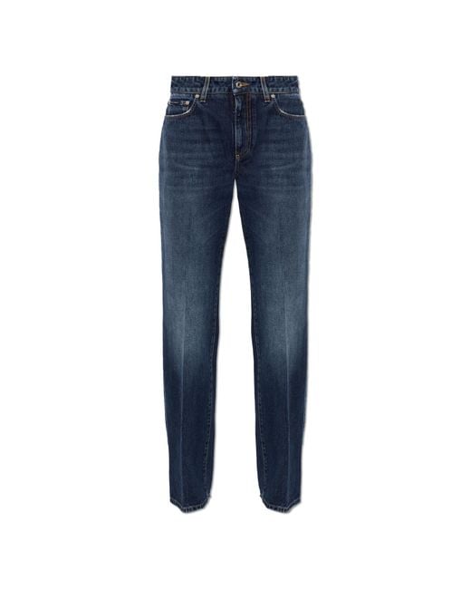 Dolce & Gabbana Blue Jeans With A Vintage Effect