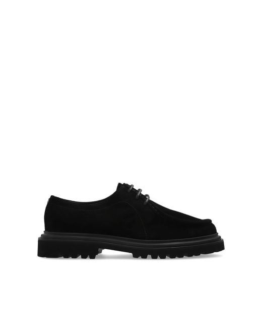 Dolce & Gabbana Black Suede Shoes for men