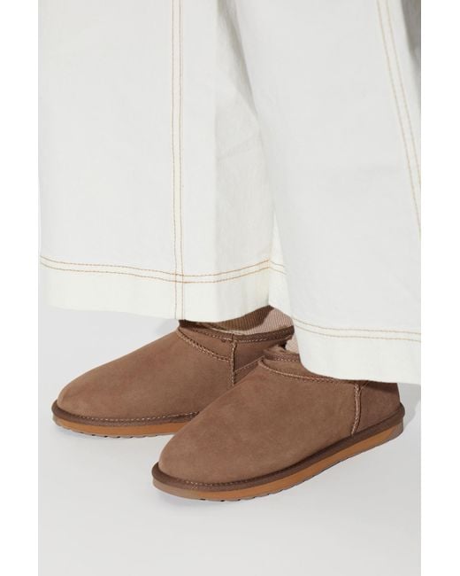 EMU Brown Suede Snow Boots 'Stinger Compact'
