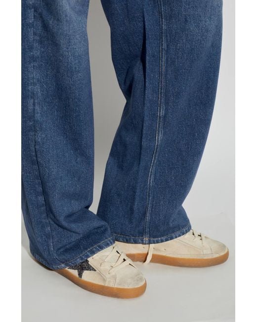 Golden Goose Deluxe Brand White 'Super-Star' Sports Shoes