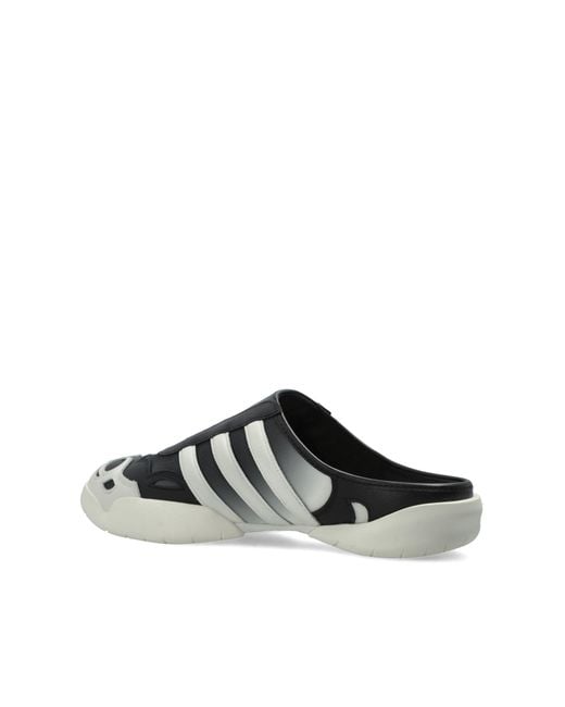 Y-3 White 'Regu' Slides