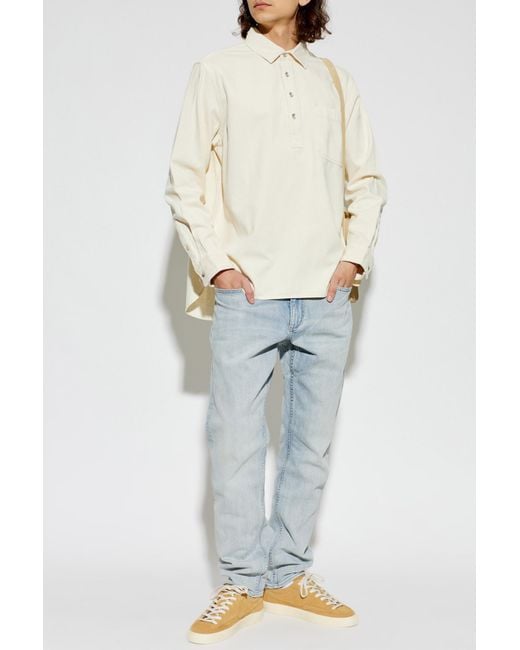 Rag & Bone White Polo With Pocket for men