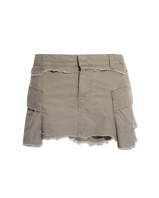 Balenciaga Gray Skirt With A Vintage Effect