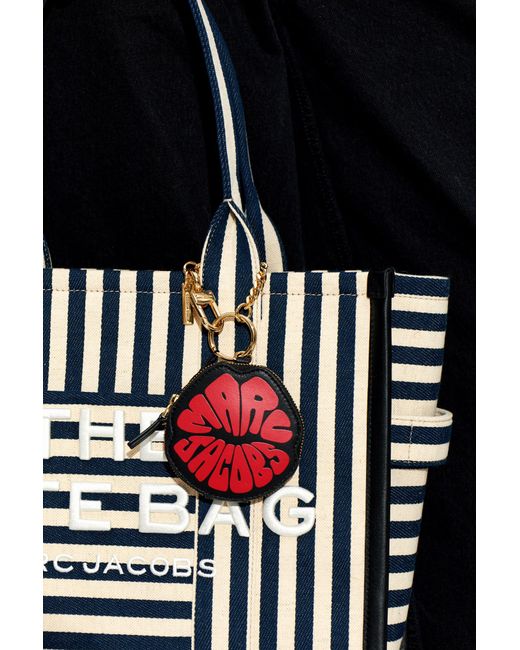 Marc Jacobs Red Leather Keychain
