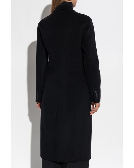 Tory Burch Black Double-Breasted Coat