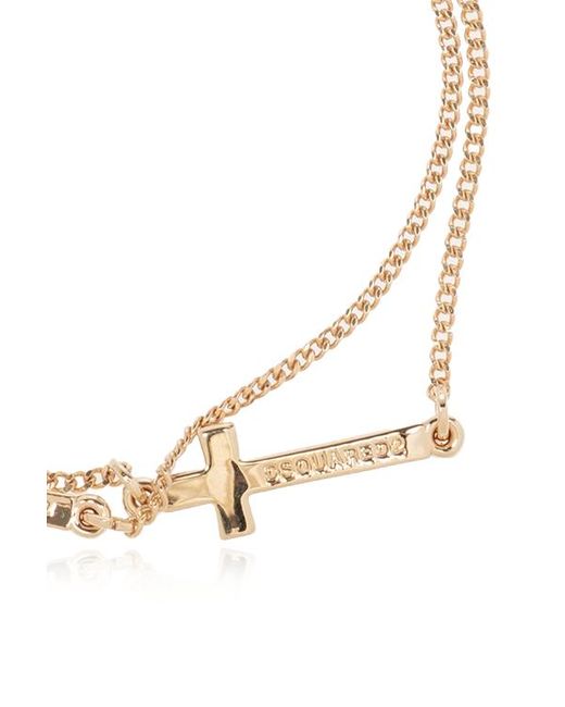 DSquared² Metallic Brass Bracelet for men