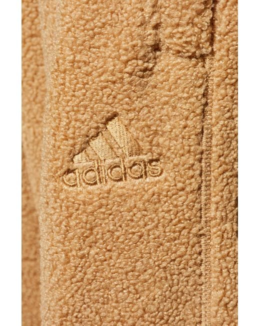 Adidas Originals Natural Fleece Pants With Logo for men
