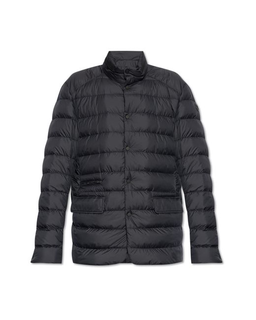 Moncler Black Down Jacket Carrelet for men