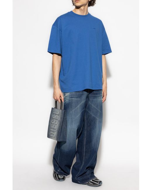 DIESEL Blue T-Shirt -Boggy-Megoval-D' for men