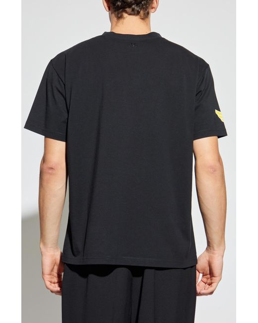 Courreges Black T-Shirt With Logo for men