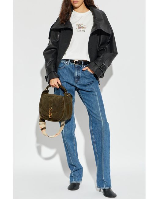 Burberry White T-Shirt With Print