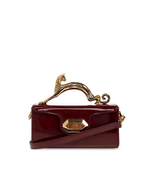 Lanvin Purple "Pencil Cat Nano" Bag