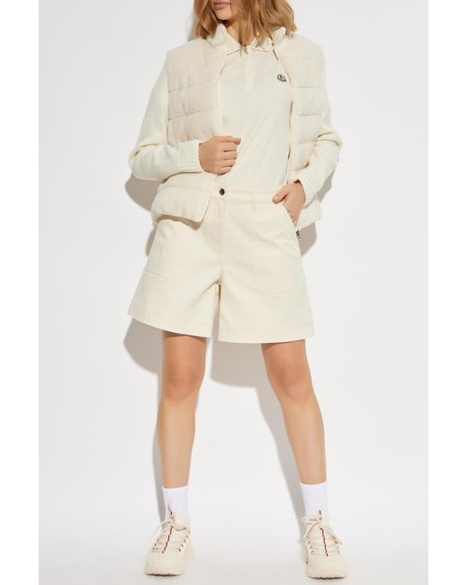 Moncler Natural Shorts With Pockets