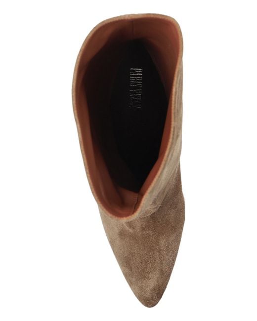 Paris Texas Black 'Elsa' Heeled Ankle Boots