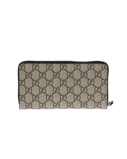Mens Gucci Wallet Black Monogram Snake GG Wallet Authentic for