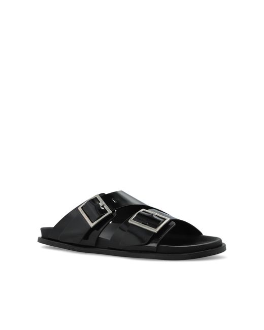 Alohas Black "Alba" Slides
