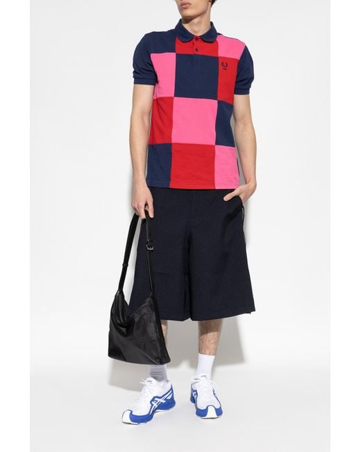 Comme des Garçons Checkered Pattern Polo for men