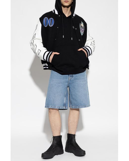 Off-White c/o Virgil Abloh Black Insulated 'Bomber' Jacket for men