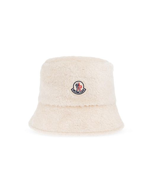 Moncler Natural Hat With Logo