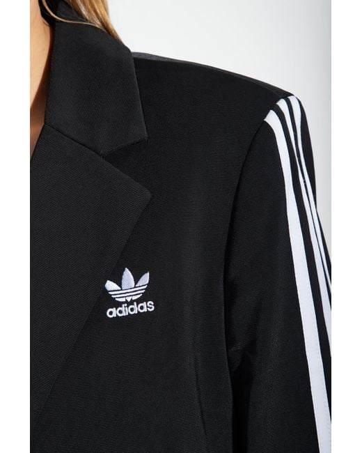 Adidas Originals Black Single-breasted Blazer,