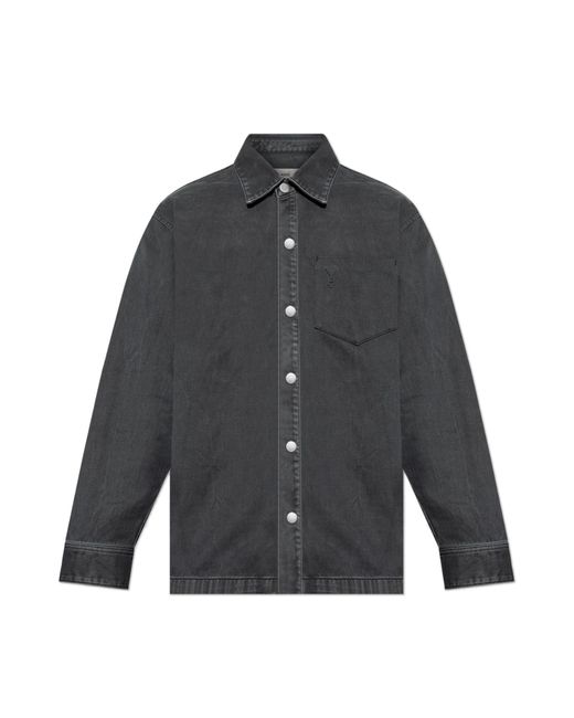 AMI Gray Denim Shirt, ' for men