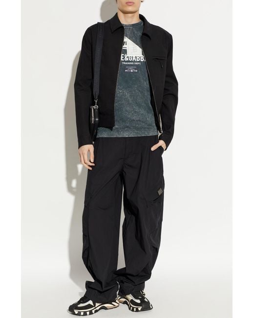 Dolce & Gabbana Black Rain Jacket for men