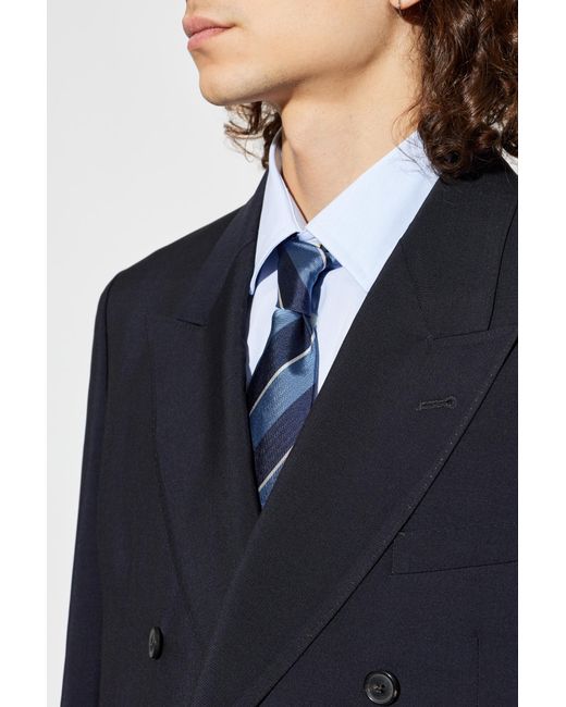 Paul Smith Blue Silk Tie for men