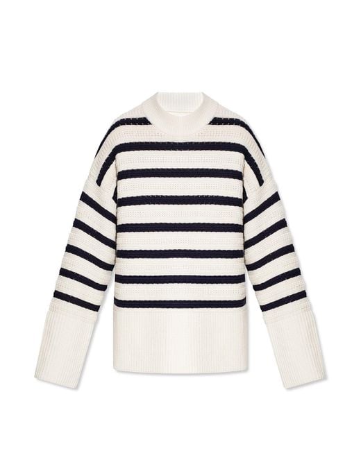Samsøe & Samsøe White 'raili' Striped Sweater