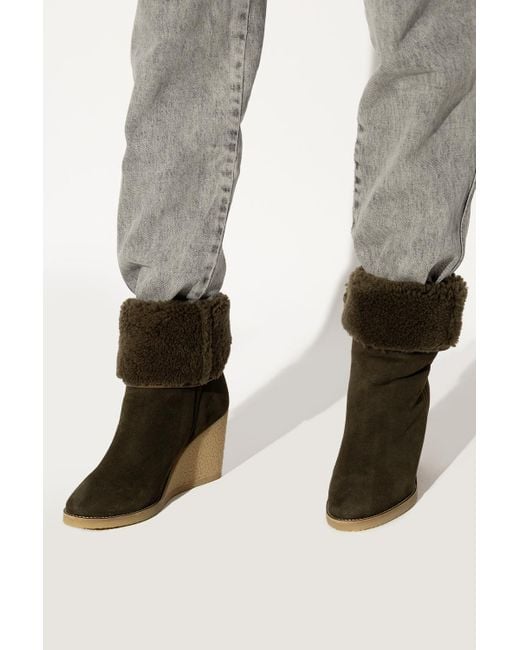 isabel marant wedge boots