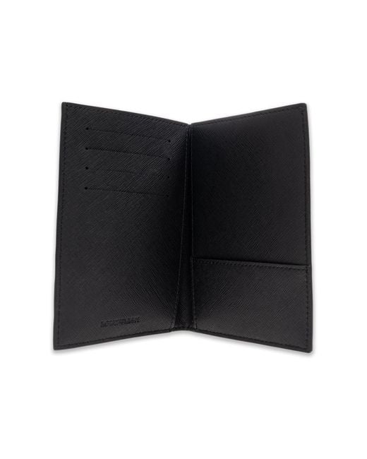Emporio Armani Black Folding Document Case for men