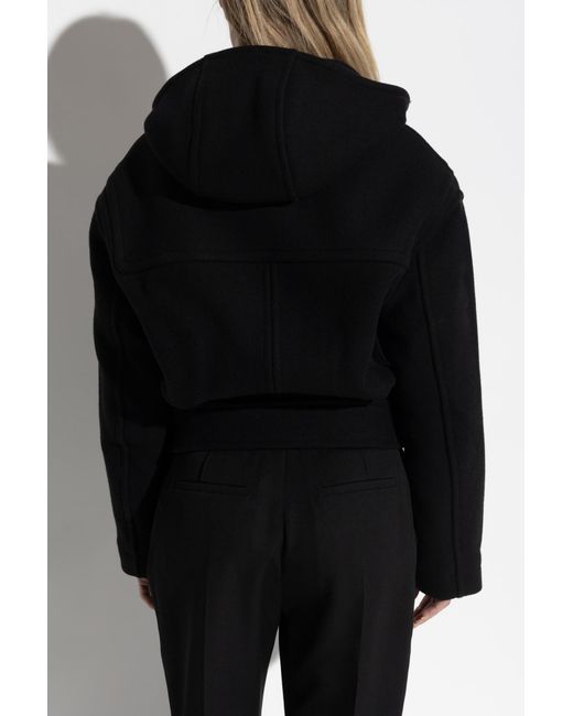 Jacquemus Black Wool Jacket With Hood