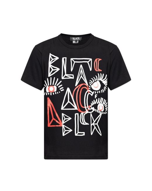 Comme des Garçons Black T-Shirt With Print