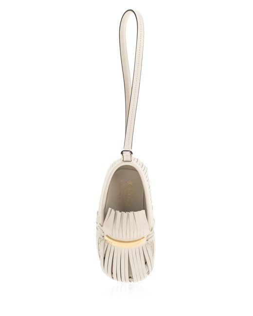 Tod's Metallic Shoe-Shaped Pendant