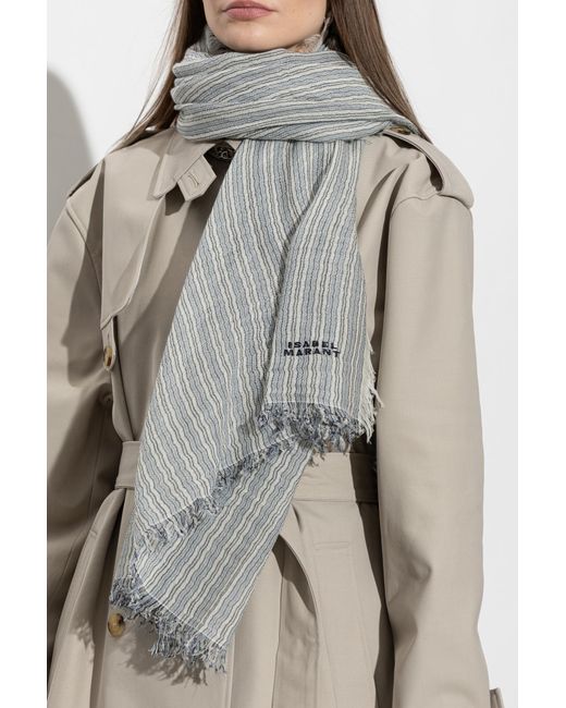 Isabel Marant Gray Scarf "Zenila"