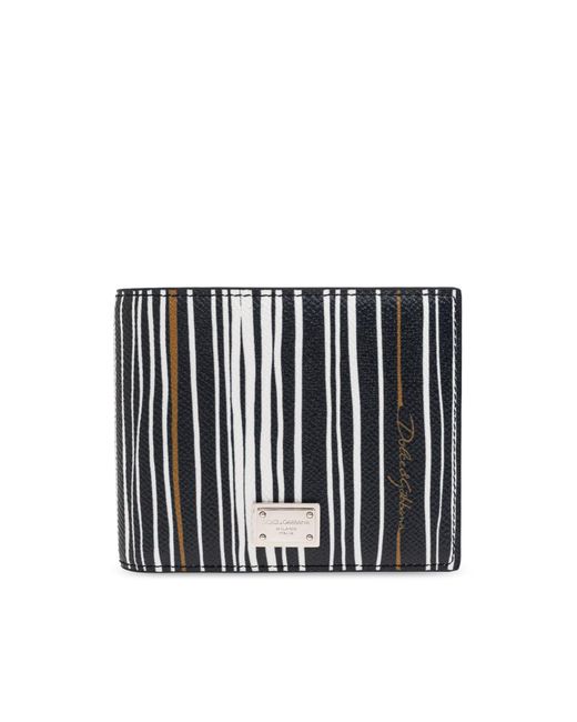 Dolce & Gabbana Black Leather Wallet With Logo for men