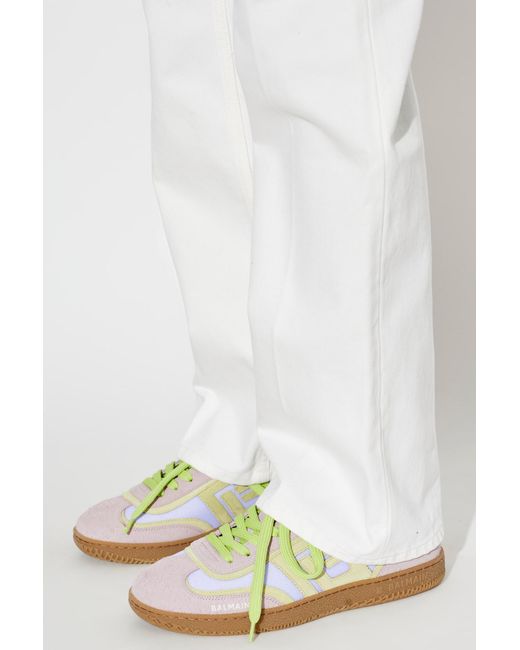 Balmain White Swan Sports Shoes