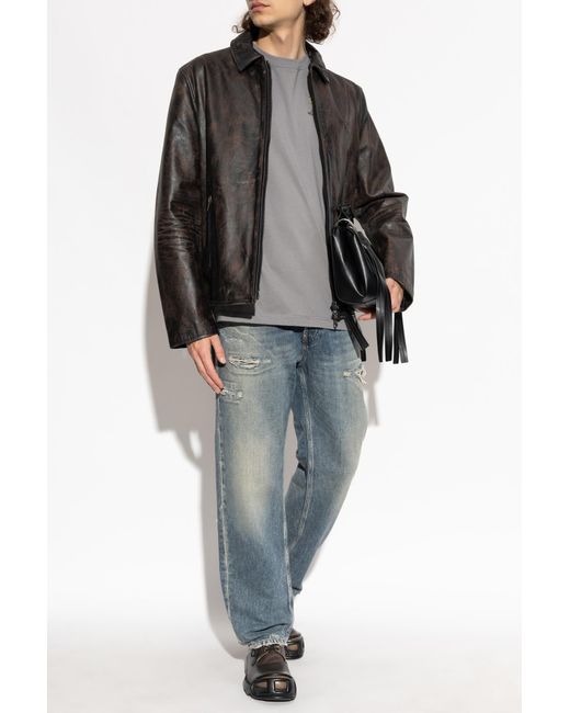 DIESEL Gray T-Shirt 'T-Adjust-Notch' for men