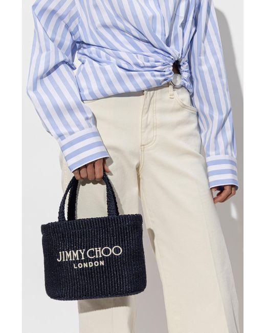 Jimmy Choo Blue Handbag 'Beach Mini'